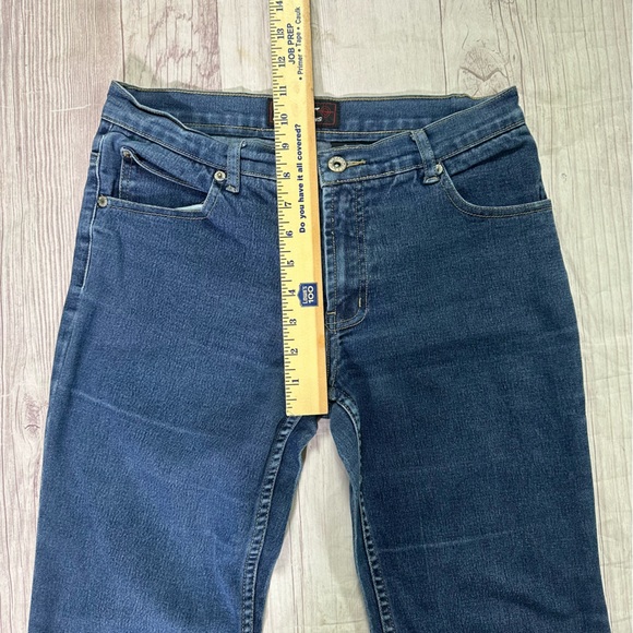 Women’s Y2K Lazer Jeans Bell Bottom Boot Cut Denim w/ Embroidered Rodeo Girl - Picture 6 of 7